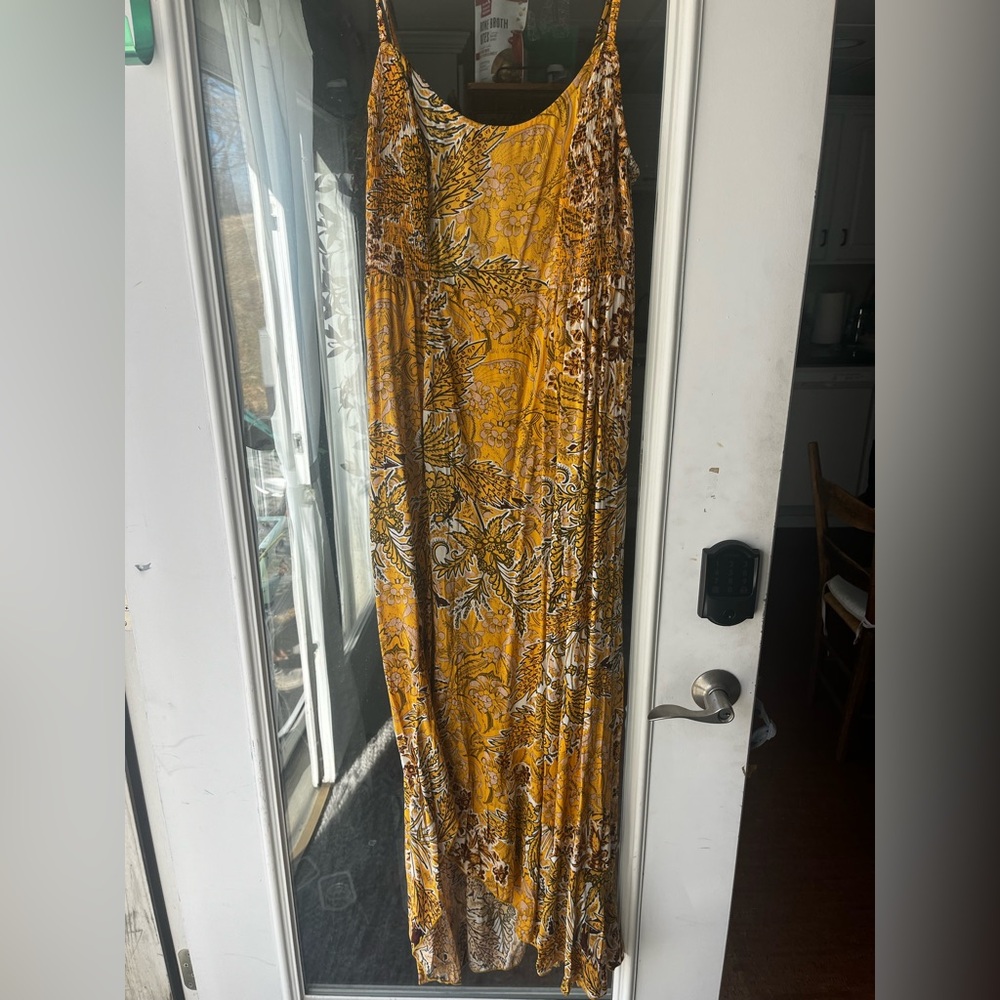 Free People yellow dress